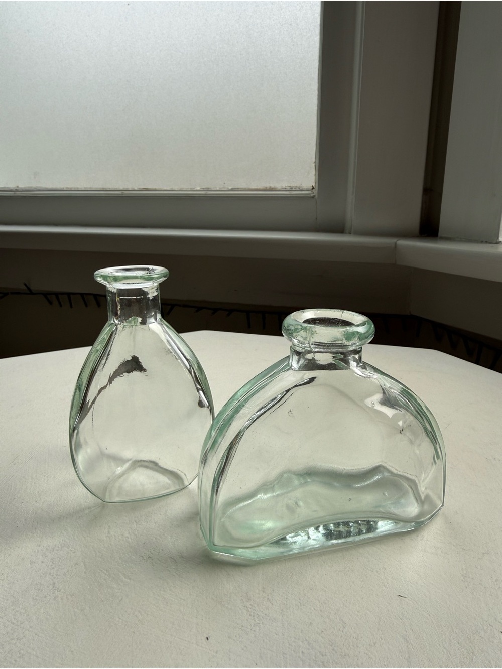 Vintage glass vases set